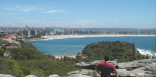 Blick zum Manly-Beach